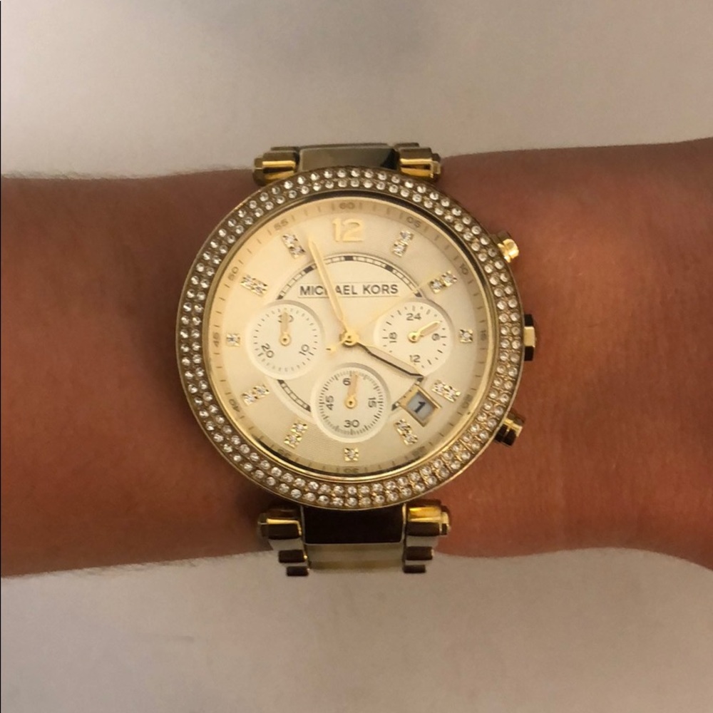 Michael Kors Horn Gold Watch